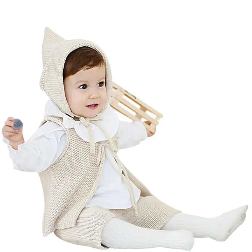 newborn baby photography props Winter Elf Hat Baby Cap Children Ear For girl And boy crochet hat gorros | Мать и ребенок