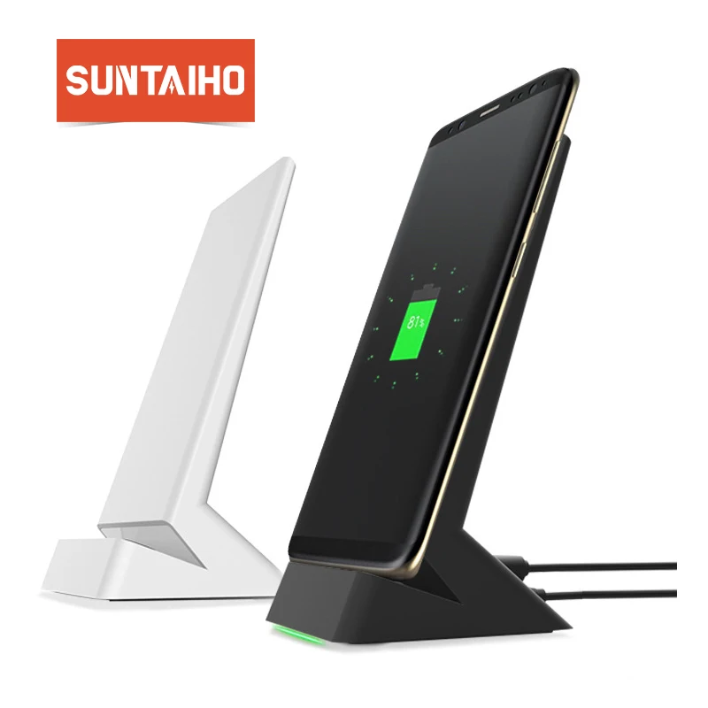 Suntaiho Qi Беспроводной Зарядное устройство 10 W быстрая зарядка для Samsung S8 Plus