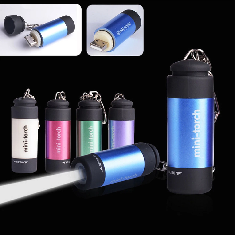 Мини USB Перезаряжаемый светодиодный фонарик водонепроницаемый ультра яркий