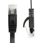 Сетевой кабель Ethernet CAT 6, 0,2515м, медный провод, плоский, UTP кабель. цвет черный, белый