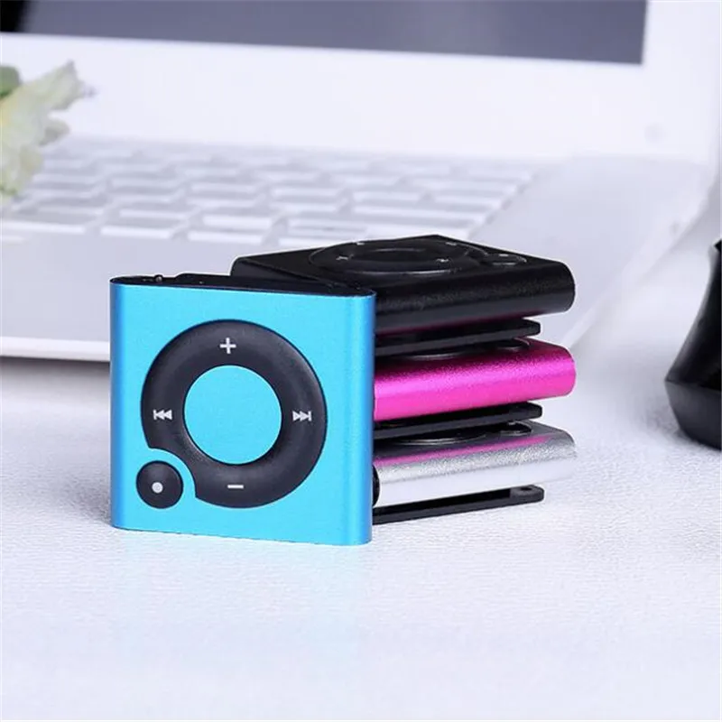 Новый металлический зеркальный портативный mp3 плеер мини с клипсой