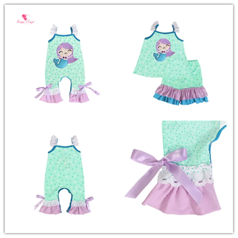 Kaiya Angel/Детский комбинезон для новорожденных с фиолетовым хвостом и бантом
