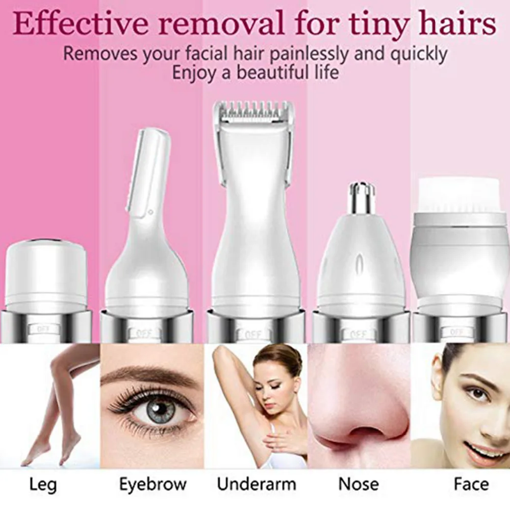 Подлинный USB Перезаряжаемые удаление волос на лице теле триммер для удаления