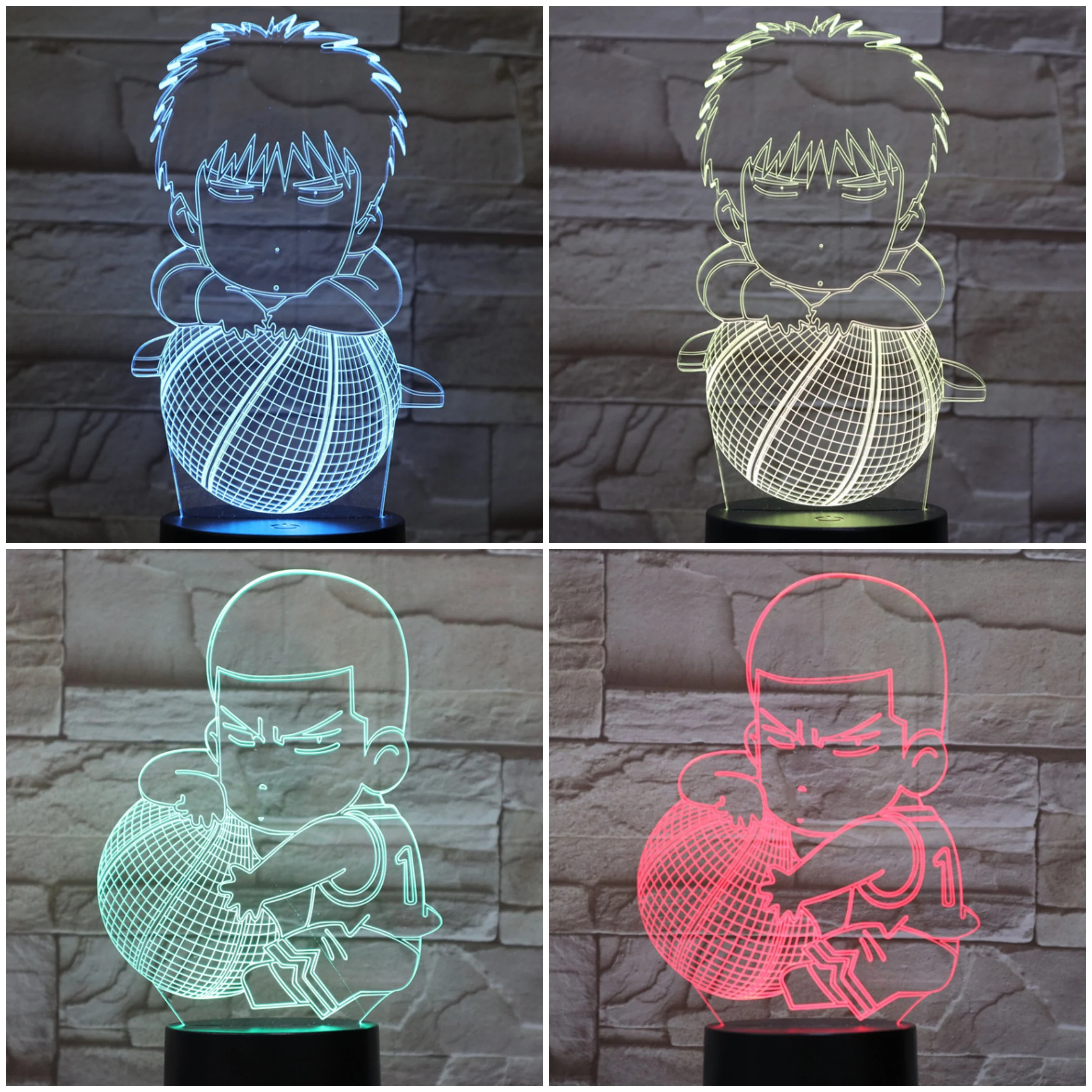 Светодиодный ночник светильник SLAM DUNK детский подарок мультяшный японский аниме