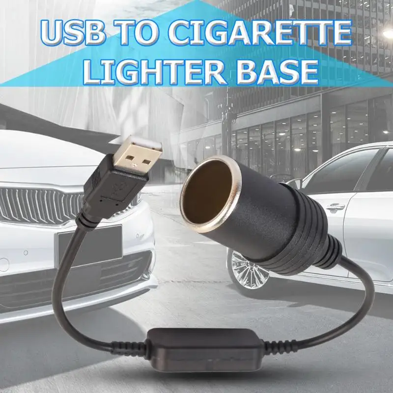1 шт. 5 в 2 А USB на 12 В 8 Вт Прикуриватель разъем мужчин и женщин прикуриватель