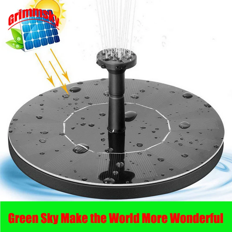 Max. 180L/H Floating Pool Pond Outdoor Solar Panel Home Garden Decoration Solar Water Fountain