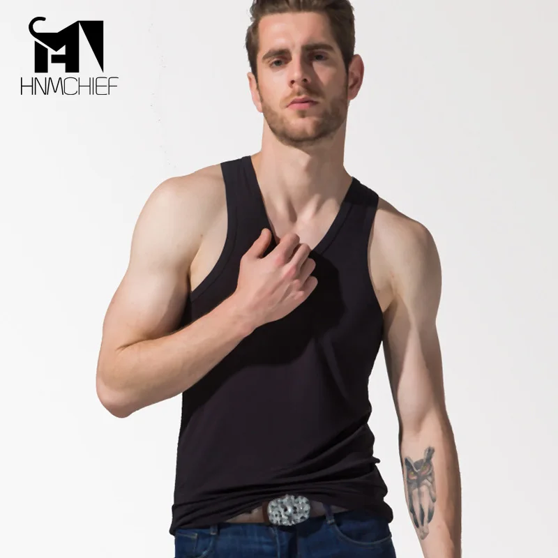 футболки для мальчиков жилет мужской мужские мужская синглетный underwear Твердые