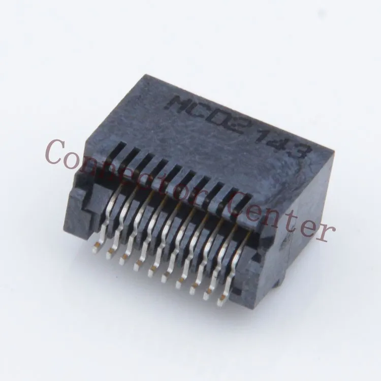 Разъем SFP 20PIN 0 8 мм Original Molex 0744410001 74441 0001|Соединители| |