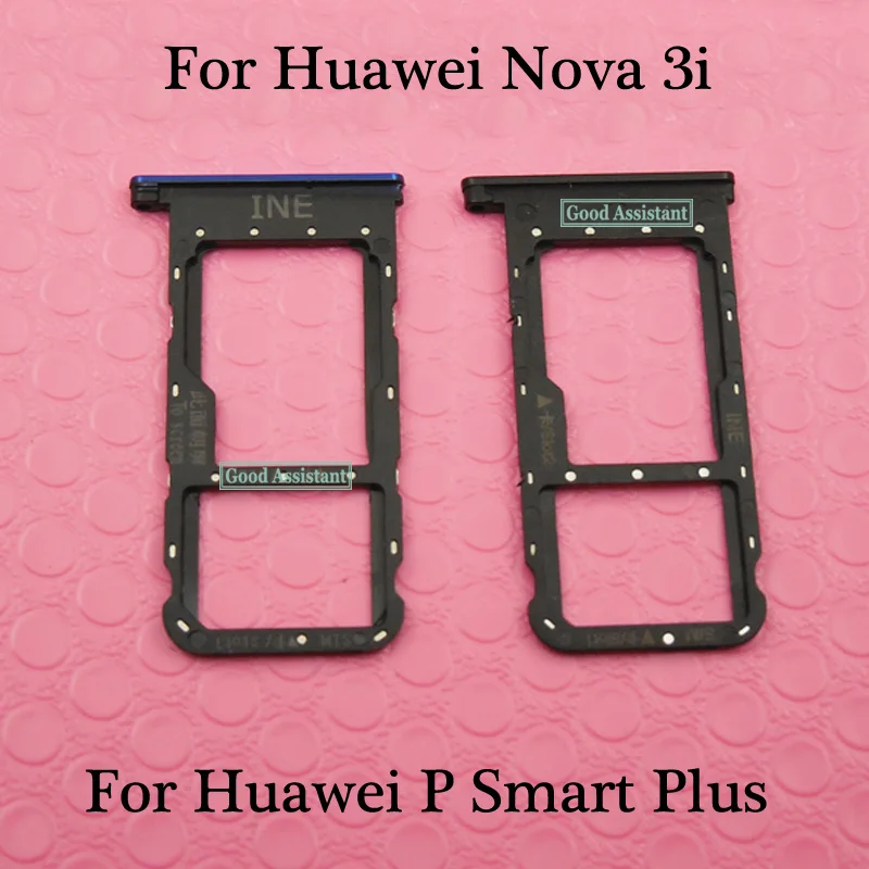 Для Huawei Nova 3i Nova3i/для P smart Plus / Smart + Sim лоток держатель карты Micro SD слот части адаптер