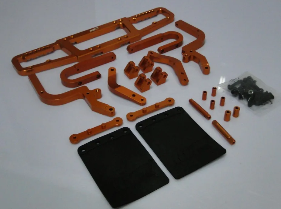 

alloy rear fender orange color 7B004-7R for baja 5T