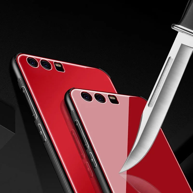 Чехол YSW из закаленного стекла для Huawei Honor 9 роскошный чехол-накладка Жесткий