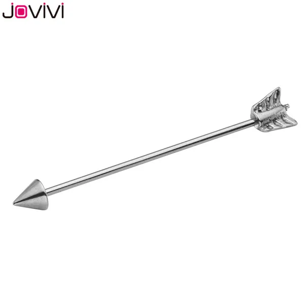 2x Silver Jovivi винт шаровой длинной штанга фабричного производства серьги, Надеваемые На ушной хрящ нержавеющей стали украшения для ушного пирсинга 16 г серебро/золото/черный - Окраска металла: 2x Silver