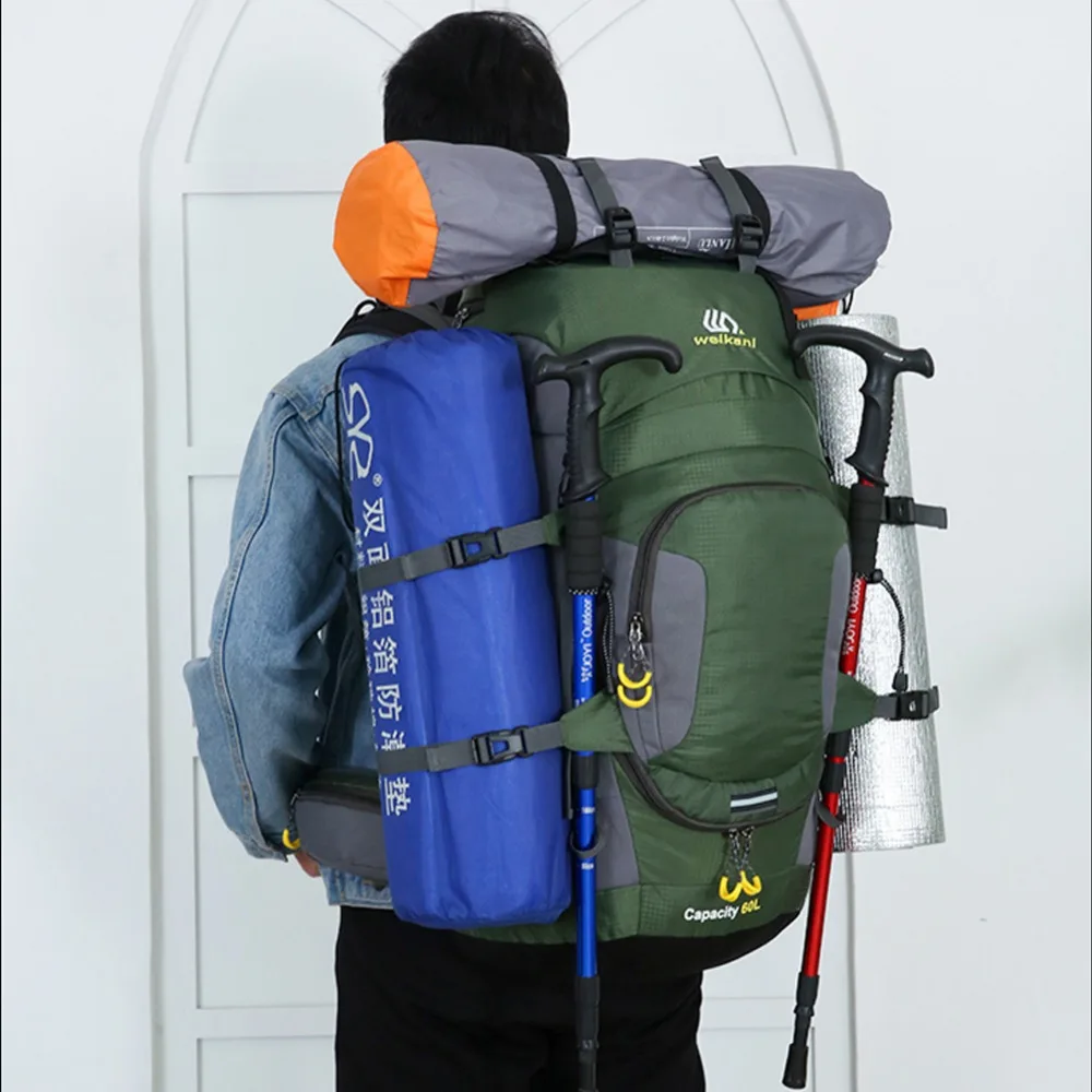 KOKOCAT Новый 60L походный рюкзак спортивный для улицы сумка альпинизма с дождевиком