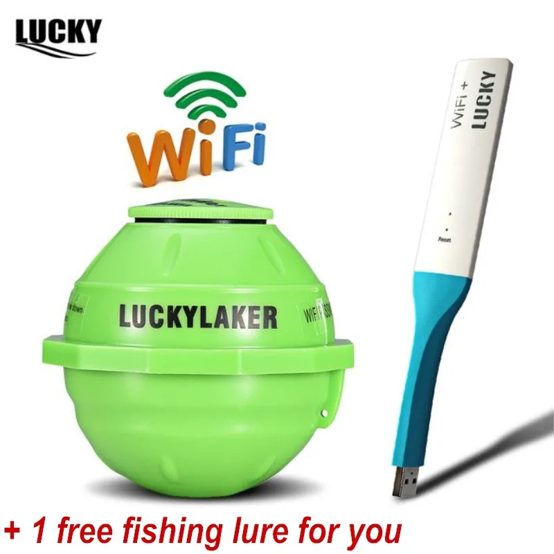 LuckyLaker Wifi рыболокатор FF916 беспроводной рыболокатор сигнализация русский сонар рыболокатор устройство обнаружения рыбы для IOS Android телефонов