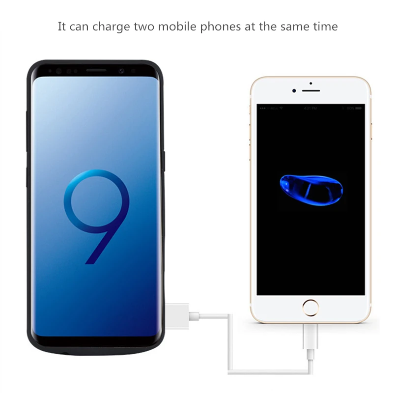 

ZKFYS 5000mAh Power Bank Case For Samsung Galaxy S9 Battery Cover Portable Battery Charger Cases For Samsung S9 Charging Case