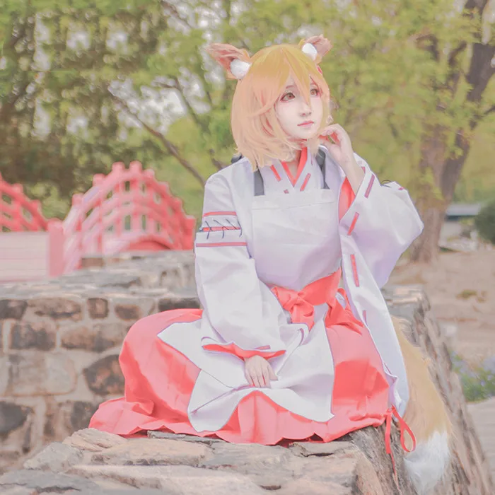 Аниме Sewayaki Kitsune No Senko-san Nakano, костюм для косплея, полезный Костюм лисы Senko-san, униформа на Хэллоуин, комплект одежды