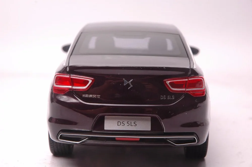 1:18 литая под давлением модель для peugeot Citroen DS 5LS фиолетовый сплав игрушечный автомобиль миниатюрная Коллекция подарков