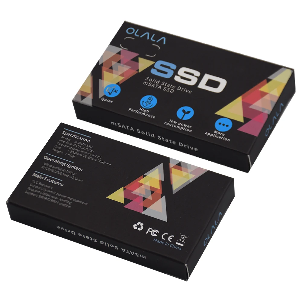 2018 Новое поступление OLALA SSD mSATA 120 ГБ 240 480 твердотельный накопитель SATA III 6 Гбит/с