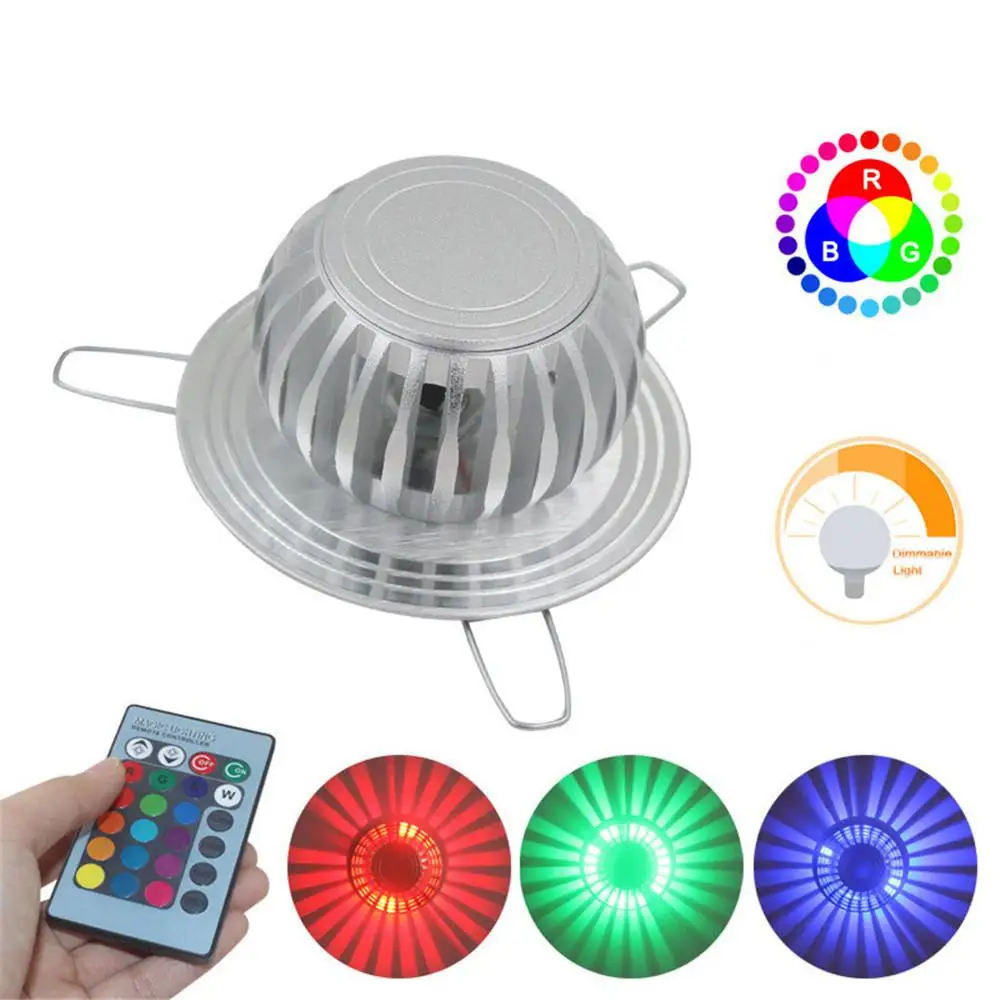 Приглушаемая светодиодная настенная лампа светильник с 24 клавишами и пультом