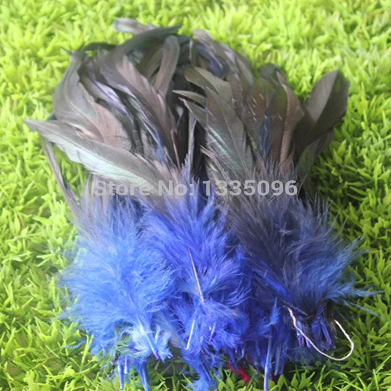 Wholesale natural 100 PCS blue pretty rooster feathers 15 to 20 cm / 6 8 &quotDIY decoration clothes | Дом и сад