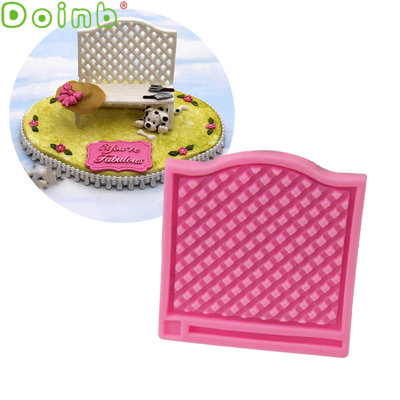 Решетки забора Корзина Силиконовые формы помадка Формы для тортов Свадебные