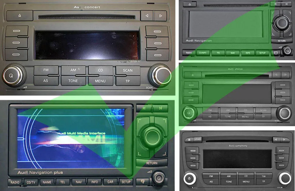 Bluetooth микрофон Biurlink AUX USB аудио адаптер для Volkswagen радио RCD RNS210 310 315 Passat B7 Polo Golf 6 Tiguan ab