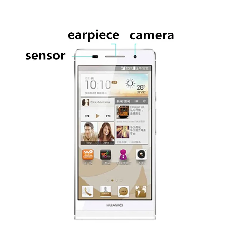 2 шт. закаленное стекло для HUAWEI Ascend P6 P6-U00 защитная пленка 4 7 дюйма тонкий чехол