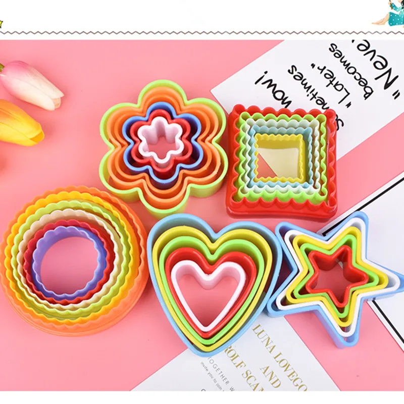 star shape 5 шт./6 шт. набор пять звезд сердце форма для печенья торт Cutte печенье помадный кекс своими руками Инструменты для выпечки торта печенья формы печенья - Цвет: star shape