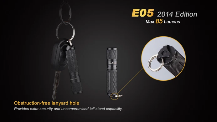 Бесплатная доставка Fenix E05 2014 Edition Cree XP E2 светодиодный Flshlight 3 режима 85 люмен 1 * AAA