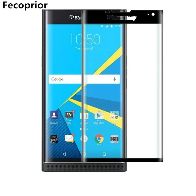 Fecoprior 3 шт./лот Priv 3D изогнутое закаленное стекло для BlackBerry Black Berry полное покрытие