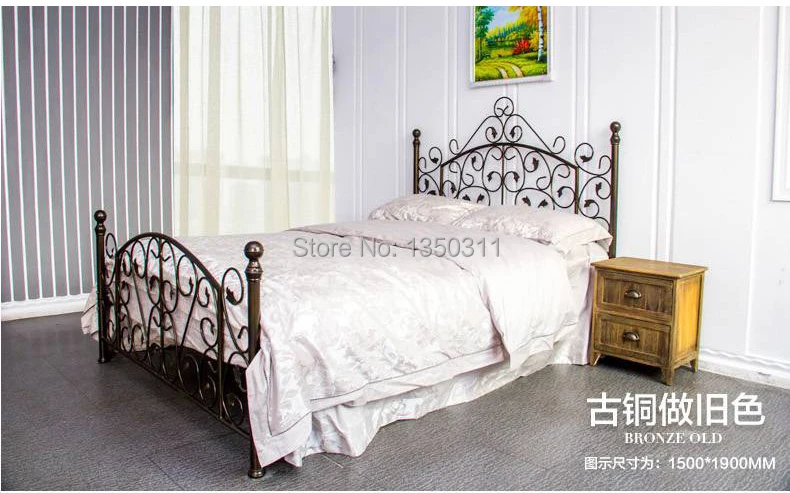 Железная кровать для двуспальной односпальной кровати 1 5 метра 8 дюйма|rack jewelry|bed