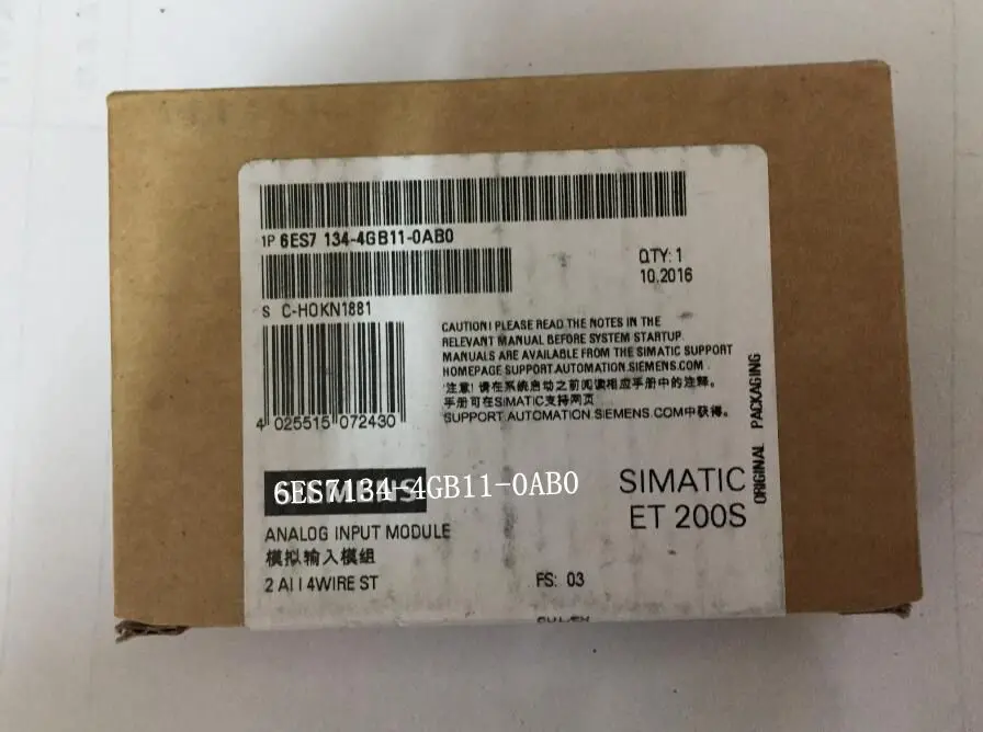 SIMATIC DP электронный модуль для ET 200 S оригинальный новый 6ES7134 4GB11 0AB0|Детали