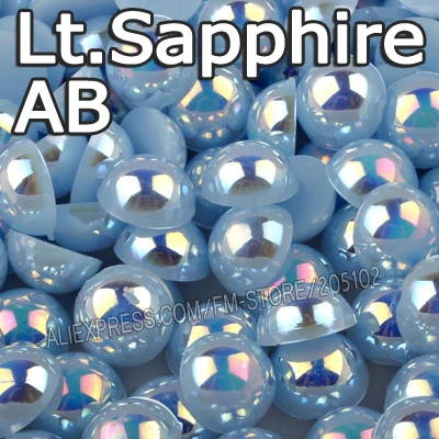 Полукруглые бусины Lt.Sapphire AB светильник голубого цвета разных размеров 2 мм 3 4 5 6 8