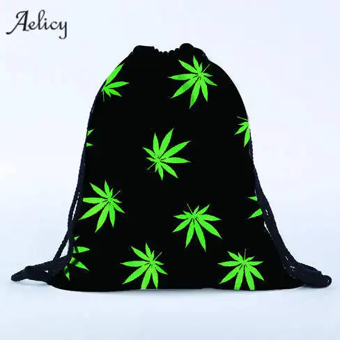 Женская и мужская сумка Aelicy рюкзаки унисекс однотонные сумки рюкзак на шнурке