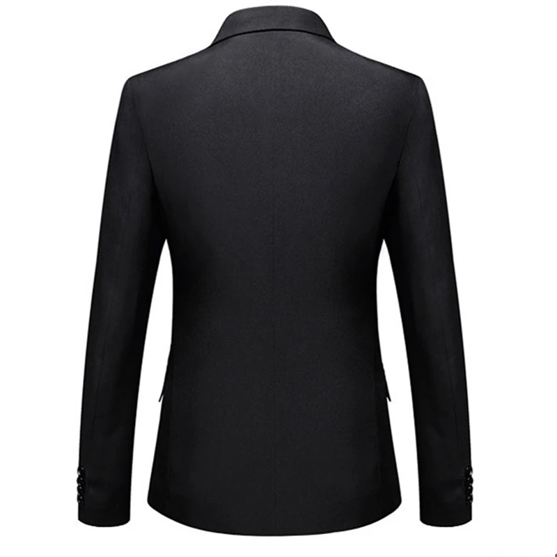 Для мужчин Slim Fit Blazer высокое качество лоскутное одна кнопка Повседневное пиджаки