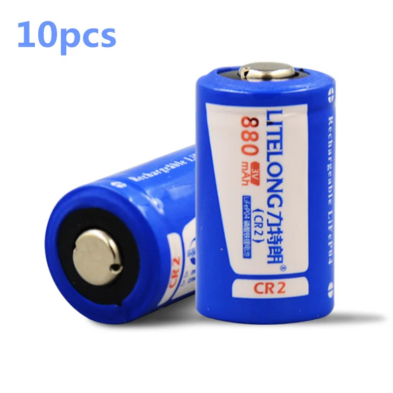 10pcs/lot Original 3V Cr2 rechargeable battery high capacity 880mah lithium ion for camera | Источники питания