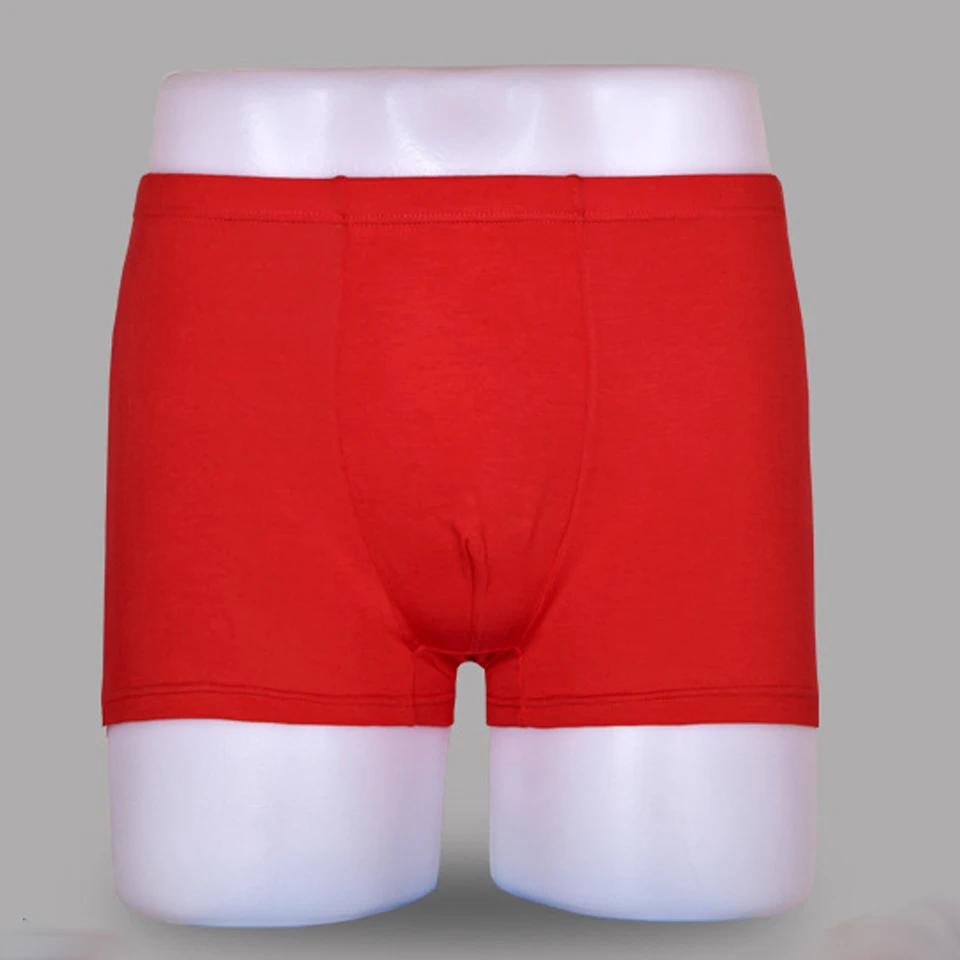 Soft breathable boxers bamboo fiber men underwear U convex corner boxer Big Size XL to 5XL | Мужская одежда