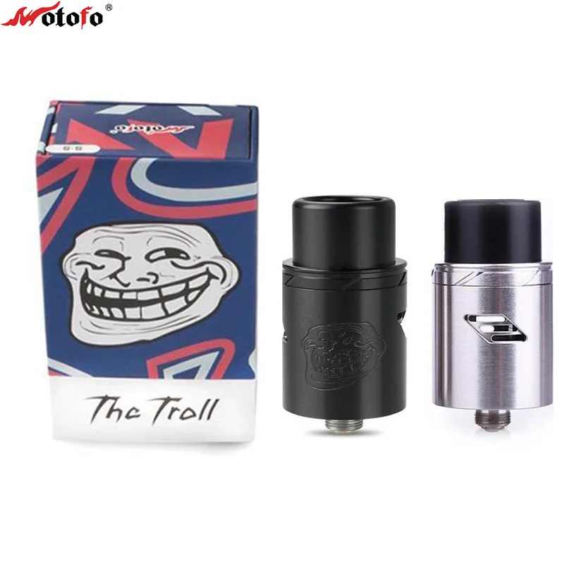 Оригинальный обслуживаемый капающий атомайзер WOTOFO The Troll V2 RDA 22 мм двухстоечный