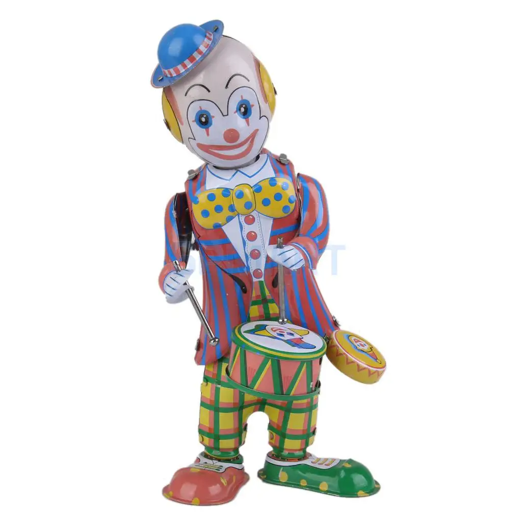Барабанный клоун игрушка в стиле ретро цирк робот подарок | Игрушки и хобби