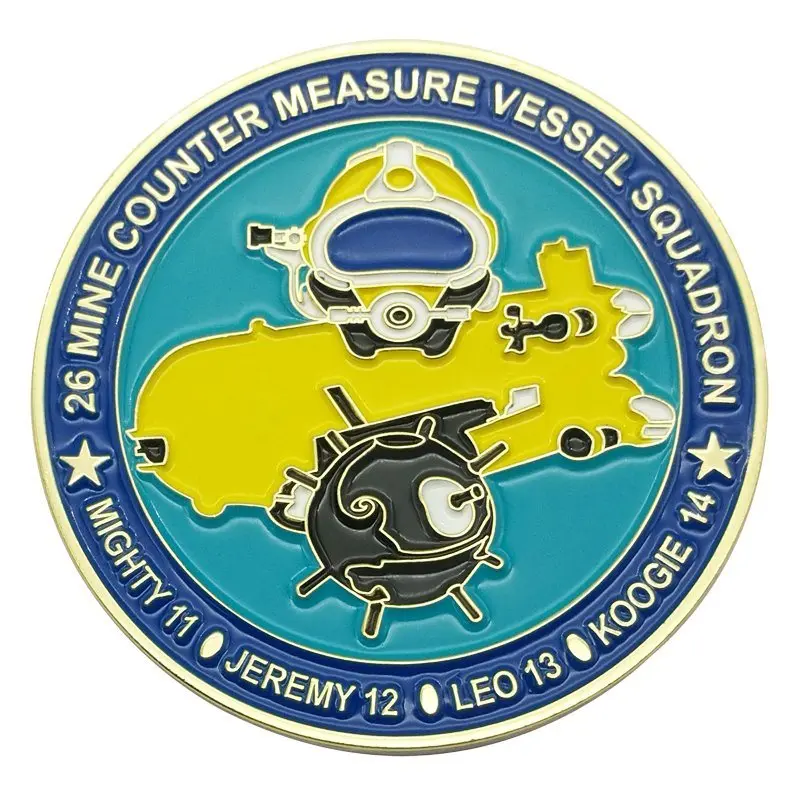 

Zinc Alloy Die Cut Spinning 3D Metal Spinner Trophy Challenge Coin