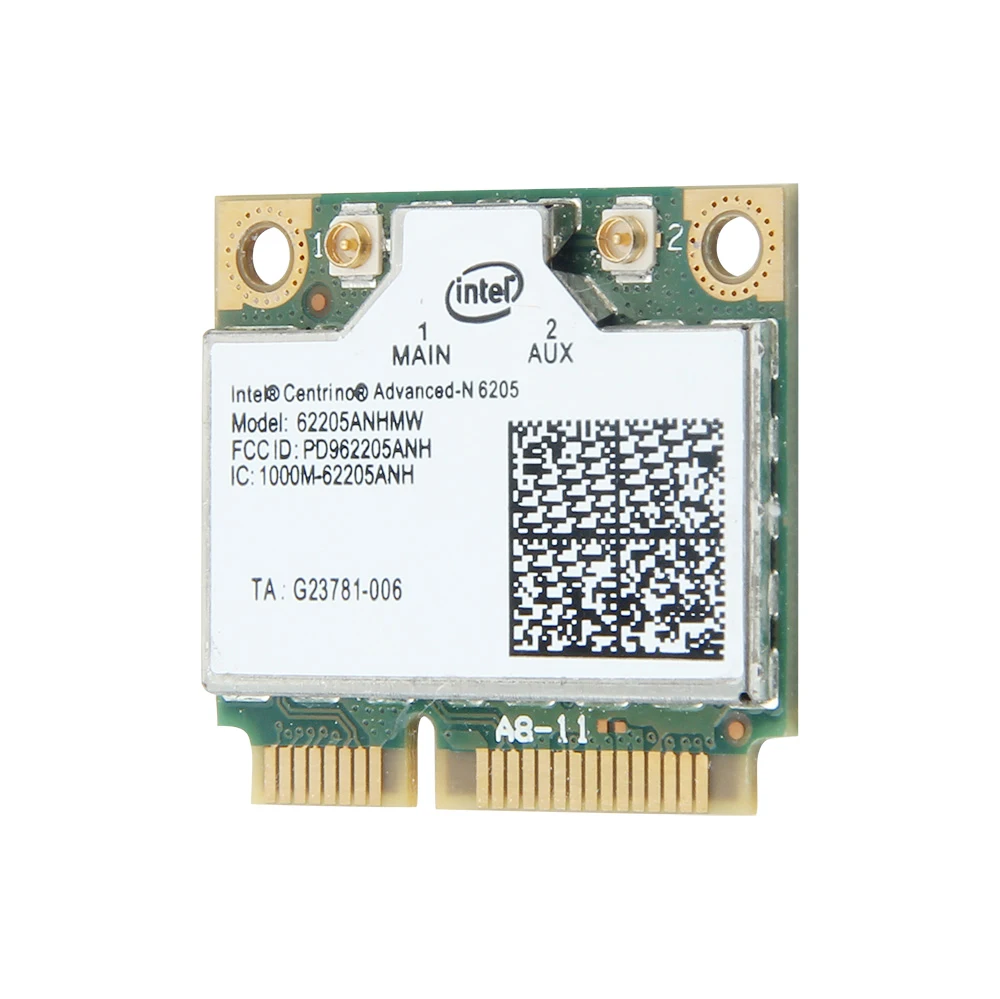 Беспроводные адаптеры 2 4G/5 ГГц для Intel centino Advanced-N 6205 62205an 62205hmw 300 Мбит/с мини PCI-E WiFi