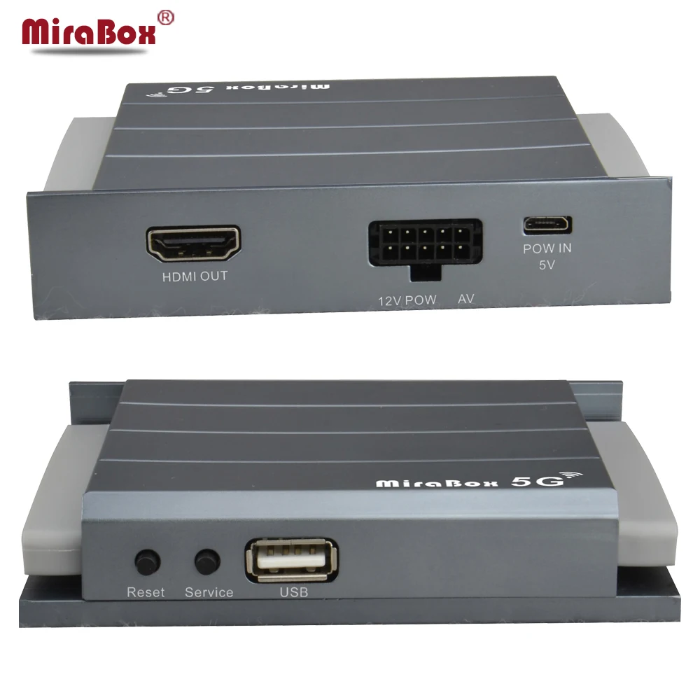 Mirabox Беспроводная зеркальная коробка Поддержка Airplay аудио Wifi Аудио AV Android RCA Mirrolink