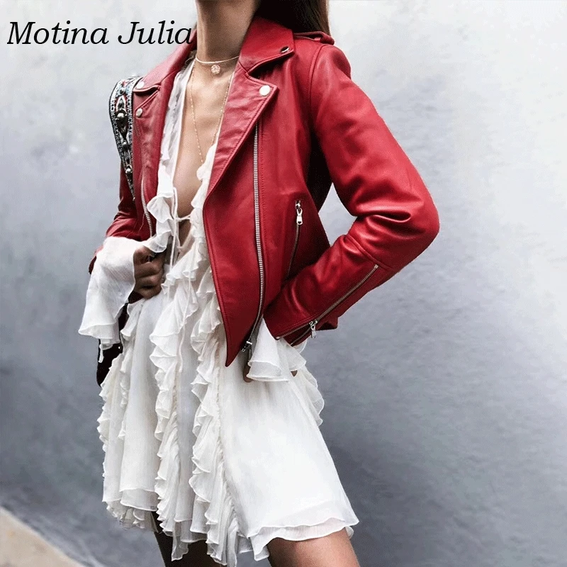 Motina Julia 2019 Летнее шелковое плиссированное платье с длинным рукавом на шнуровке
