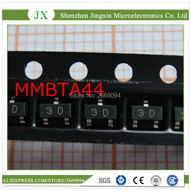 200 шт. Бесплатная доставка MMBTA44LT1G MMBTA44 200MA 400V маркировочный код 3D NPN транзистор SOT23 |