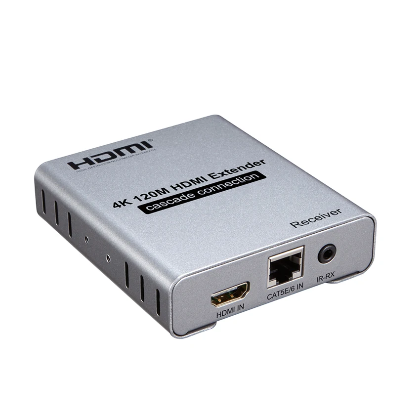 2x6 HDMI коммутатор/разветвитель удлинитель Оптический SPDIF+ 3,5 мм разъем аудио экстрактор 4K@ 30 Гц 100 м по Ethernet RJ45 CAT5e CAT6