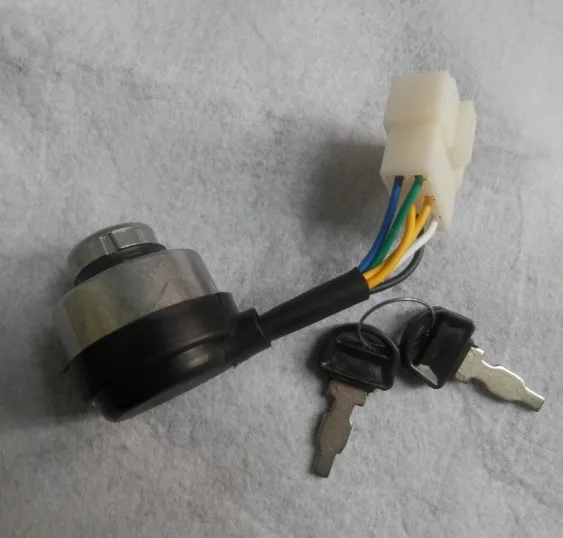 

6 Wires 5K ELECTRIC START ON OFF SWITCH W/ KEYS FOR HONDA GX390 GX420 188F 190F 6.5KW GASOLINE GENERATOR STARTING TOGGLE LOCK