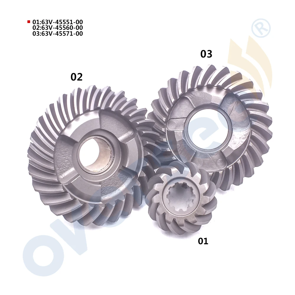 63 в комплект передач для Yamaha 15HP 9.9HP подвесной мотор 6E7 45560 45571 63V 45551 9.9E 15E серии|kit