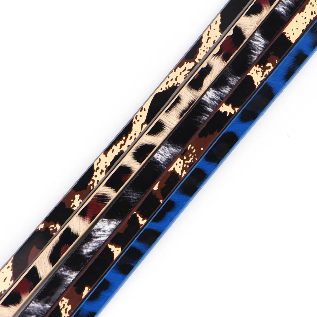 Плоский кожаный шнур XCHARMS 5 мм/леопардовый/аксессуары/Ювелирные изделия/ручная