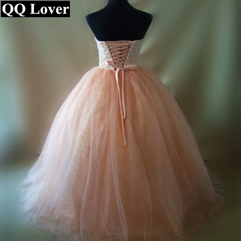 QQ Lover 2019 Newest Elegant Beaded Ball Gown Wedding Dress Robe De Mariage | Свадьбы и торжества