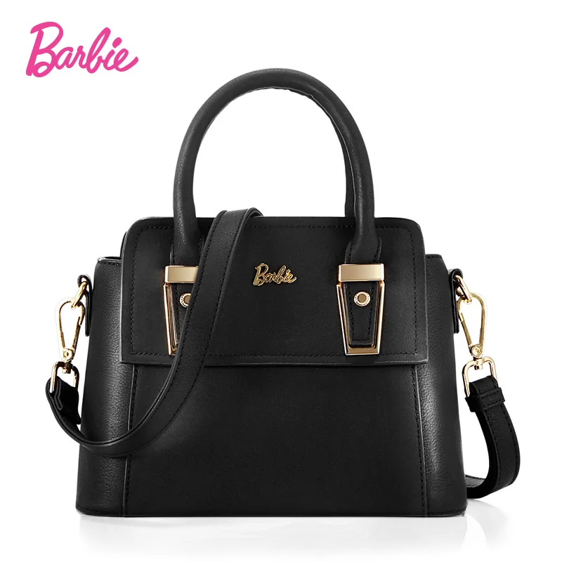 Барби 2017 Женская сумка косая полоска черная искусственная твердая кожа